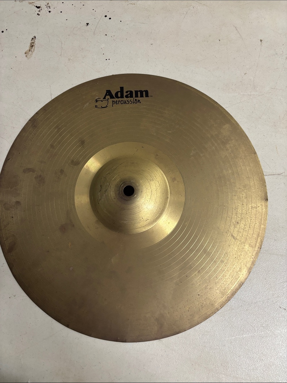 Adam Percussion Brass Cymbal in Gold 14”